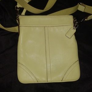 Coach Green Leather Swingpack/Crossbody
